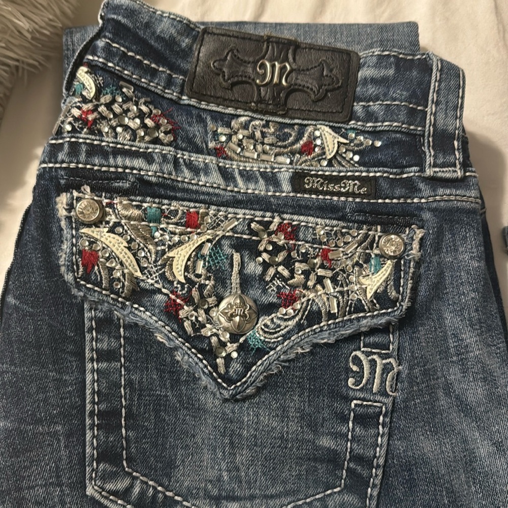 Miss Me 30 signature boot demin Jean